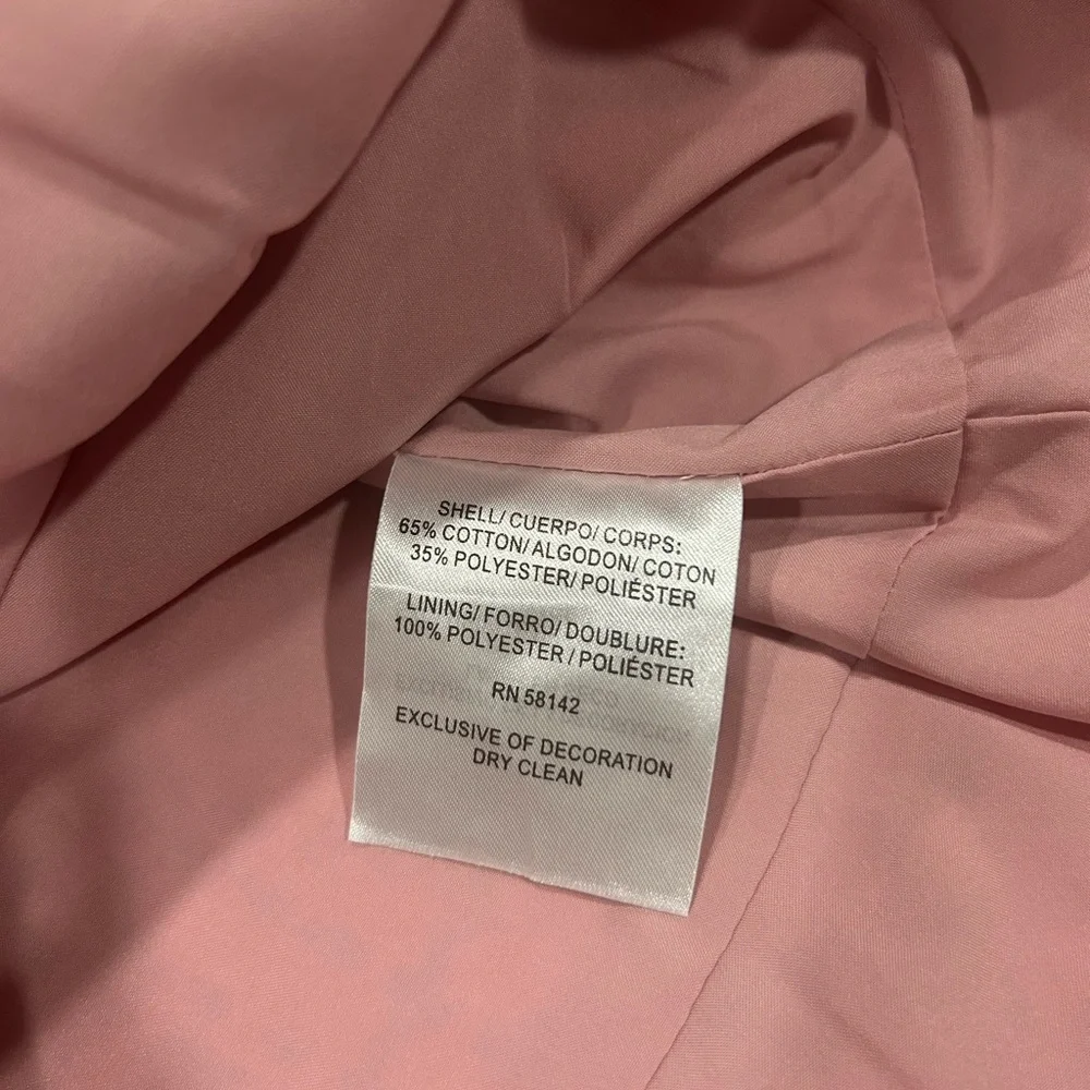 Gal Meets Glam Annika Tweed Dress Pink Boucle Peplum Hem Size 4 NWT - Picture 12 of 14